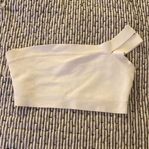 BCBG White Crop Top